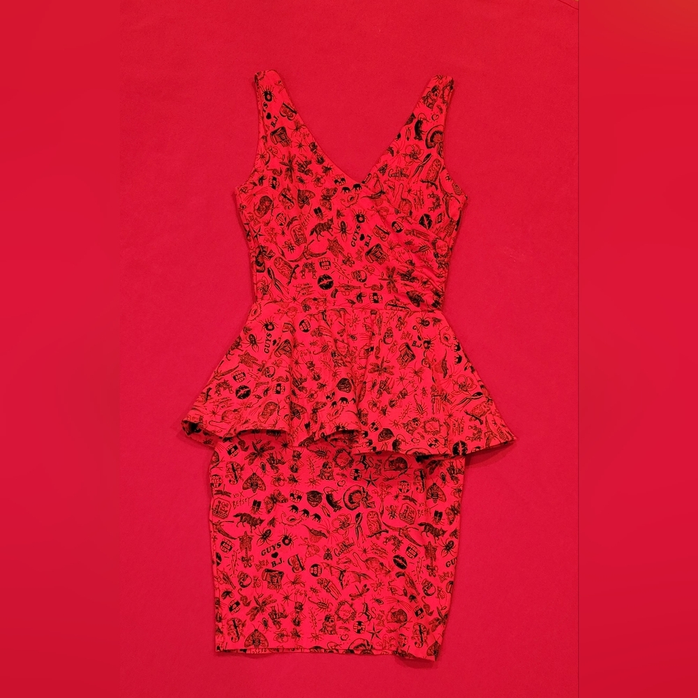 Vintage Betsey Johnson Peplum Dress